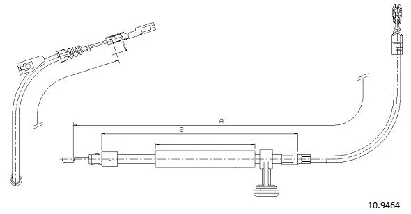 Cable Pull, parking brake (10.9464)