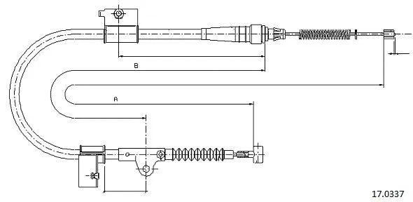 Cable Pull, parking brake (17.0337)