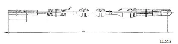 Cable Pull, parking brake (11.592)