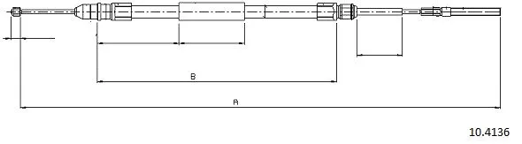 Cable Pull, parking brake (10.4136)