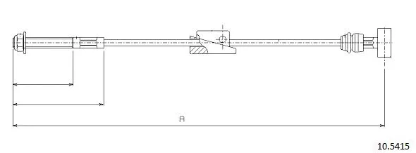 Cable Pull, parking brake (10.5415)