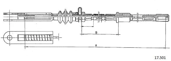 Cable Pull, parking brake (17.501)
