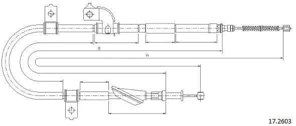 Cable Pull, parking brake (17.2603)