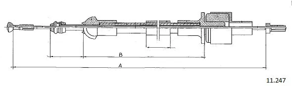 Cable Pull, clutch control (11.247)
