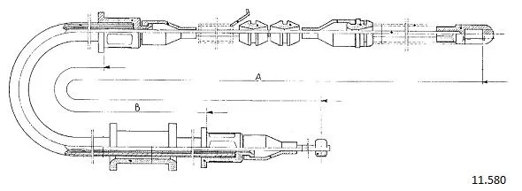Cable Pull, parking brake (11.580)