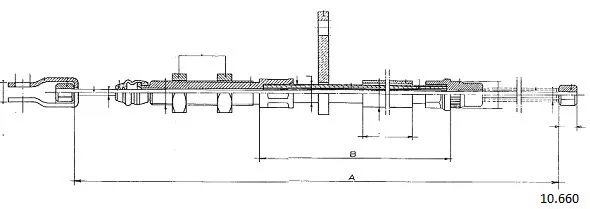Cable Pull, parking brake (10.660)