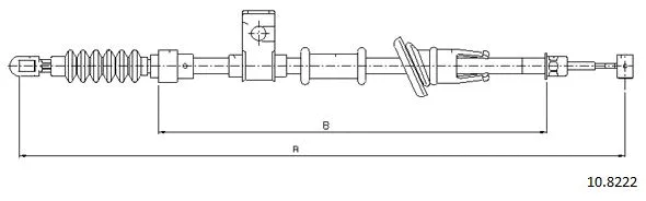 Cable Pull, parking brake (10.8222)