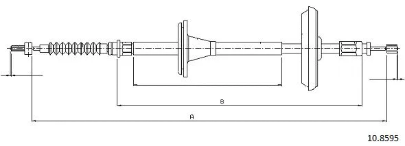 Cable Pull, parking brake (10.8595)