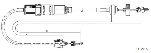 Cable Pull, clutch control (11.2915)