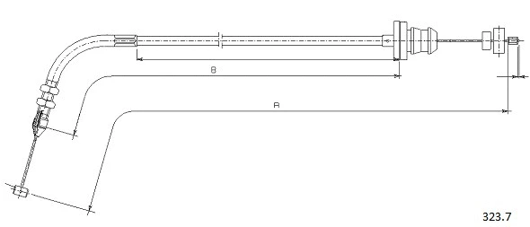 Accelerator Cable (323.7)