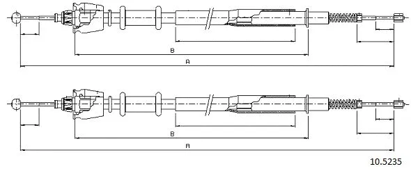 Cable Pull, parking brake (10.5235)
