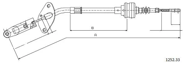 Cable Pull, clutch control (1252.33)