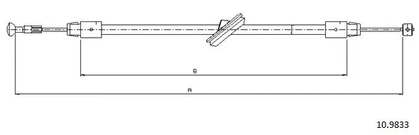 Cable Pull, parking brake (10.9833)