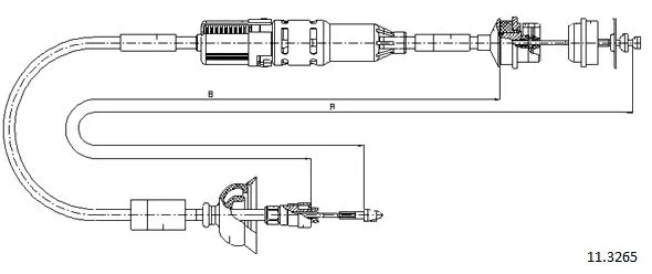 Cable Pull, clutch control (11.3265)