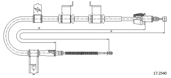 Cable Pull, parking brake (17.2540)