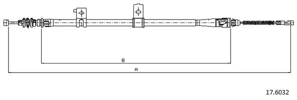 Cable Pull, parking brake (17.6032)