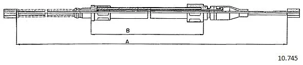 Cable Pull, parking brake (10.745)
