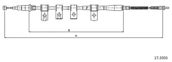 Cable Pull, parking brake (17.3503)