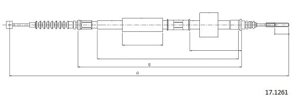 Cable Pull, parking brake (17.1261)
