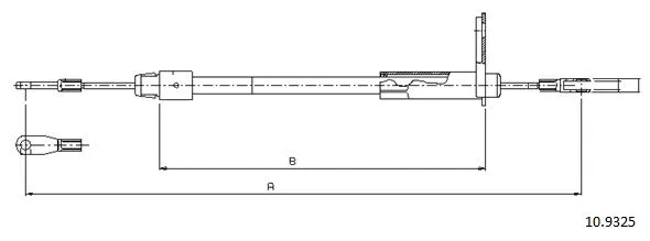 Cable Pull, parking brake (10.9325)