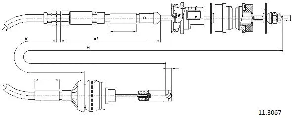 Cable Pull, clutch control (11.3067)