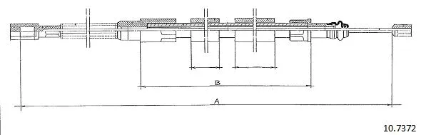 Cable Pull, parking brake (10.7372)