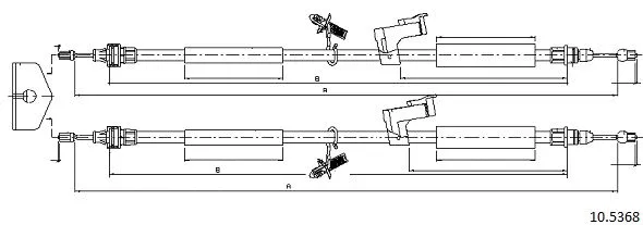 Cable Pull, parking brake (10.5368)