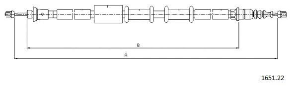 Cable Pull, parking brake (1651.22)