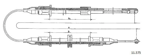 Cable Pull, parking brake (11.575)