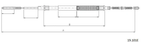 Cable Pull, parking brake (19.101E)