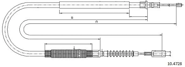 Cable Pull, parking brake (10.4728)
