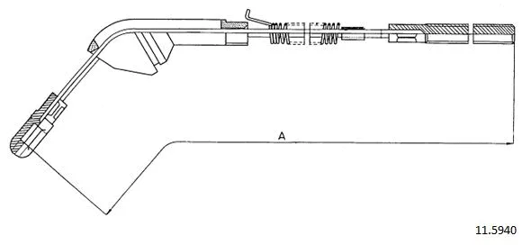 Cable Pull, parking brake (11.5940)