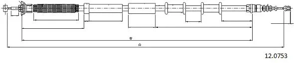 Cable Pull, parking brake (12.0753)