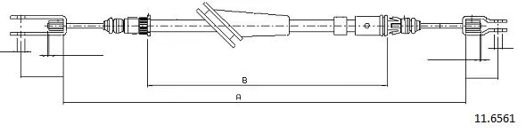 Cable Pull, parking brake (11.6561)