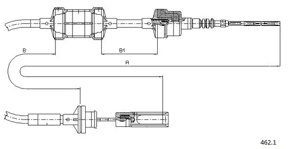 Cable Pull, clutch control (462.1)