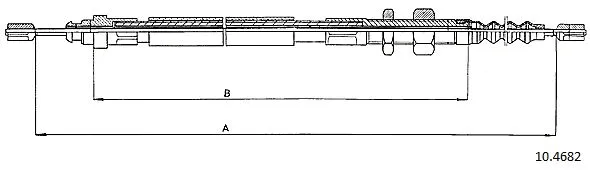 Cable Pull, parking brake (10.4682)