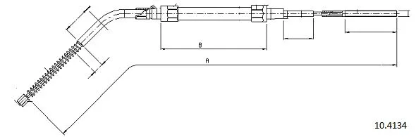 Cable Pull, parking brake (10.4134)