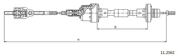 Cable Pull, clutch control (11.2562)