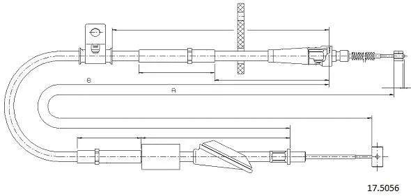Cable Pull, parking brake (17.5056)