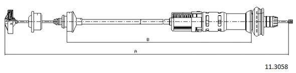 Cable Pull, clutch control (11.3058)