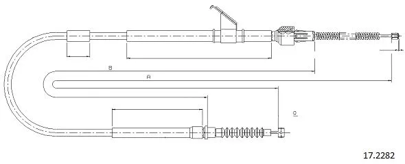 Cable Pull, parking brake (17.2282)