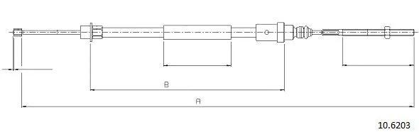 Cable Pull, parking brake (10.6203)