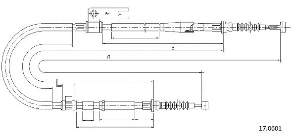 Cable Pull, parking brake (17.0601)