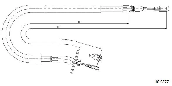 Cable Pull, parking brake (10.9877)
