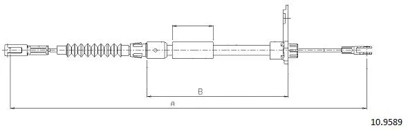 Cable Pull, parking brake (10.9589)
