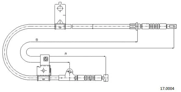 Cable Pull, parking brake (17.0004)