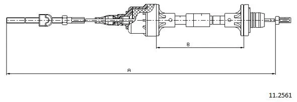 Cable Pull, clutch control (11.2561)