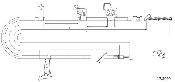 Cable Pull, parking brake (17.5060)