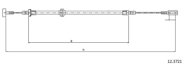 Cable Pull, parking brake (12.3721)