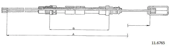 Cable Pull, parking brake (11.6765)
